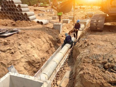 Lay Down an Underground Sewer Pipeline Network!